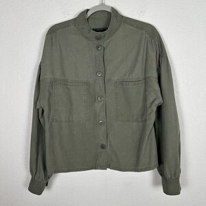 SANCTUARY Standard Surplus Women’s M Green Long Sleeve Shirt/Jacket Boxy Utility